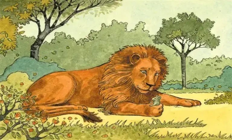 aslan ile fare masal