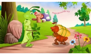 ağustos böceği ile karınca