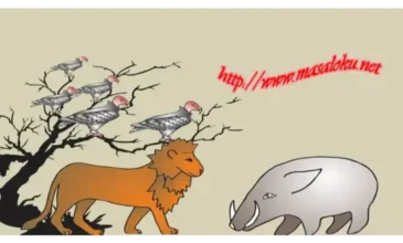 aslan ile domuz masalı