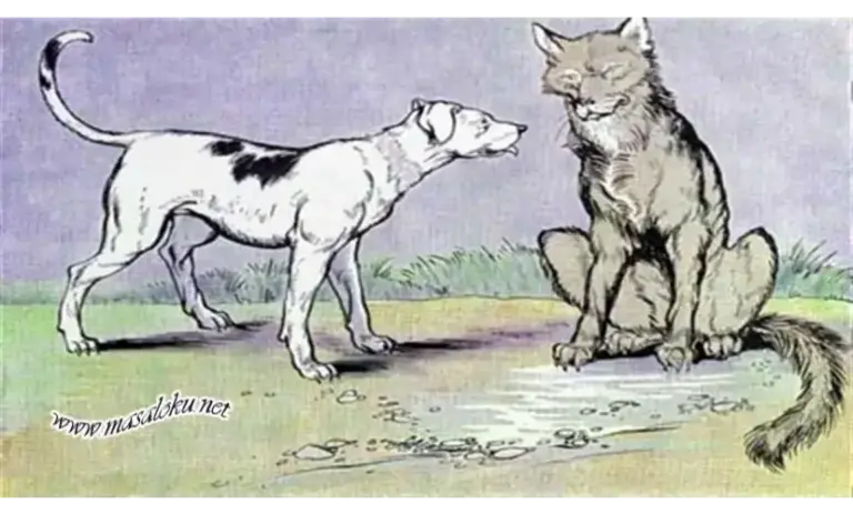 kurt ile köpek masalı