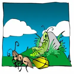 ağustosböceği ile karınca masalı