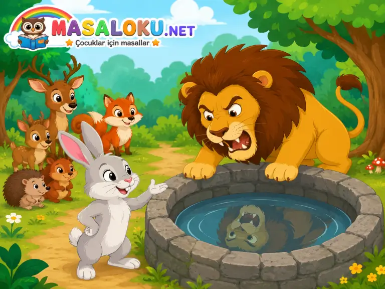 aslan ile tavşan masalı